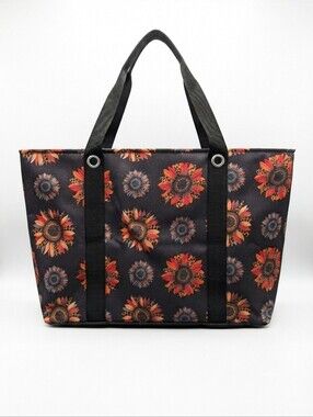 Collapsible Tote Bag: FALL SUNFLOWER